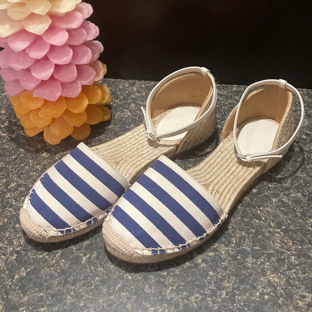 Gucci striped espadrilles flats